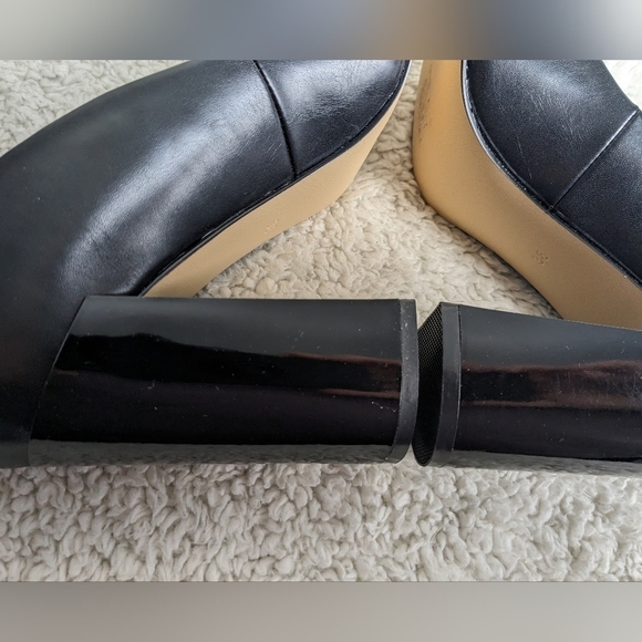 MATT & NAT Heel black pointed toe shoes LIKE NEW CONDITION!  size 38 = 7.5 us - Picture 7 of 10